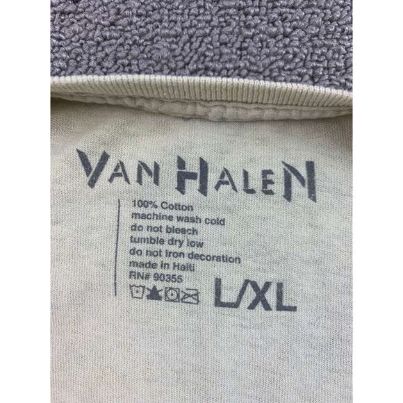 Van Halen Band T Shirt Men L/XL White 1984 Graphic Short Sleeve Crewneck Cotton - Picture 5 of 12